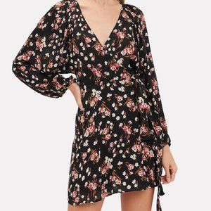 ALC- Carlo Floral Print Silk Dress